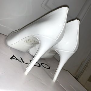 Aldo Uloaviel White Patent leather Pumps Heels
